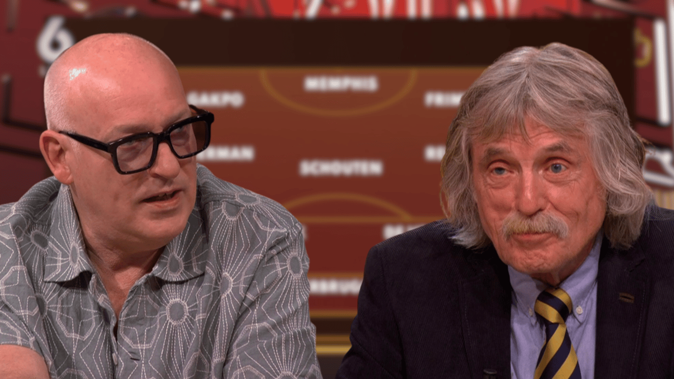 Johan Derksen en René van der Gijp bij Vandaag Inside Oranje op SBS 6