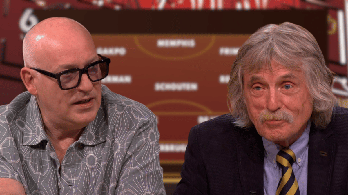 Johan Derksen en René van der Gijp bij Vandaag Inside Oranje op SBS 6