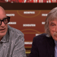 Johan Derksen en René van der Gijp bij Vandaag Inside Oranje op SBS 6