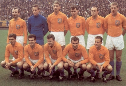 Het Nederlands elftal in 1962.