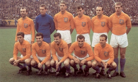 Het Nederlands elftal in 1962.
