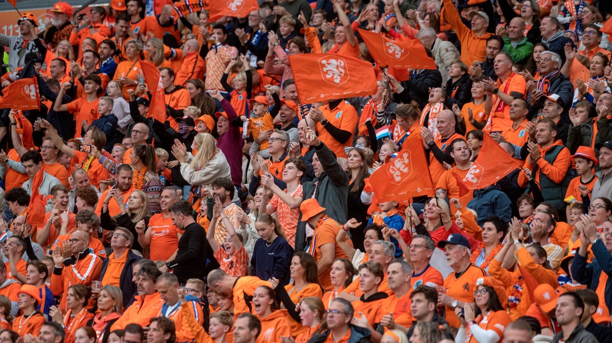 Fans van het Nederlands elftal