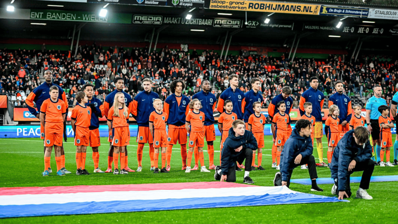 De teamfoto van Jong Oranje