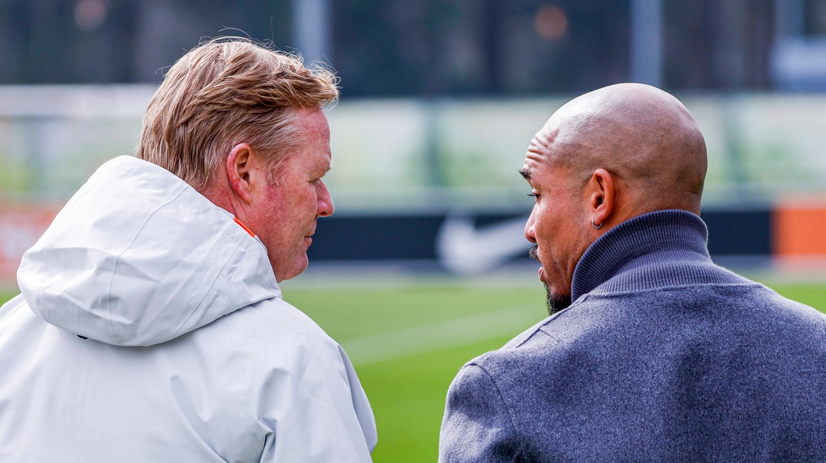 Ronald Koeman en Nigel de Jong 