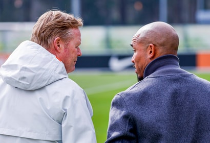 Ronald Koeman en Nigel de Jong 