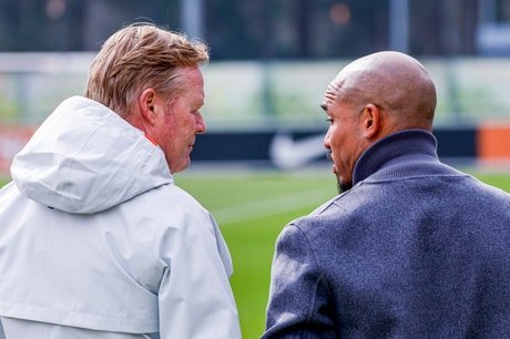 Ronald Koeman en Nigel de Jong 