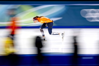 Suzanne Schulting traint in de Milano Ice Skating Arena