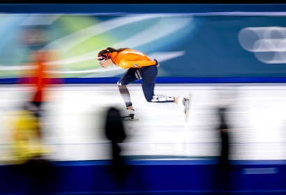 Suzanne Schulting traint in de Milano Ice Skating Arena