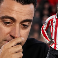 Xavi Hernández en Brian Brobbey