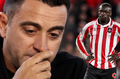 Xavi Hernández en Brian Brobbey