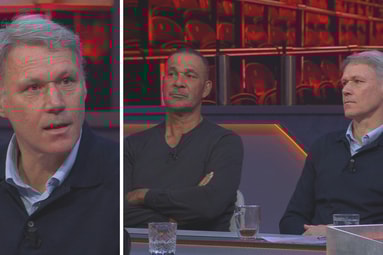 Marco van Basten en Ruud Gullit aan tafel bij Rondo