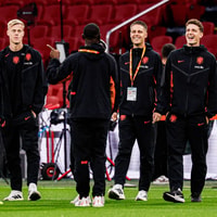 Nederlands elftal voor de wedstrijd