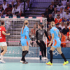 Nederlandse handbalvrouwen in actie op de Olympische Spelen in Parijs