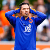Tijjani Reijnders tijdens de training van Oranje