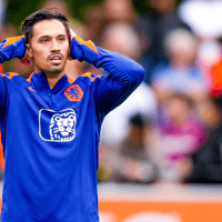Tijjani Reijnders tijdens de training van Oranje