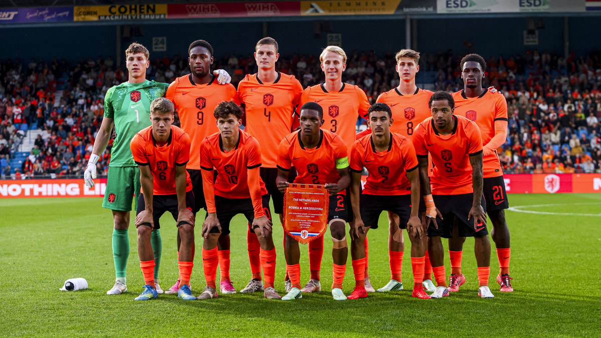 De opstelling van Jong Oranje 