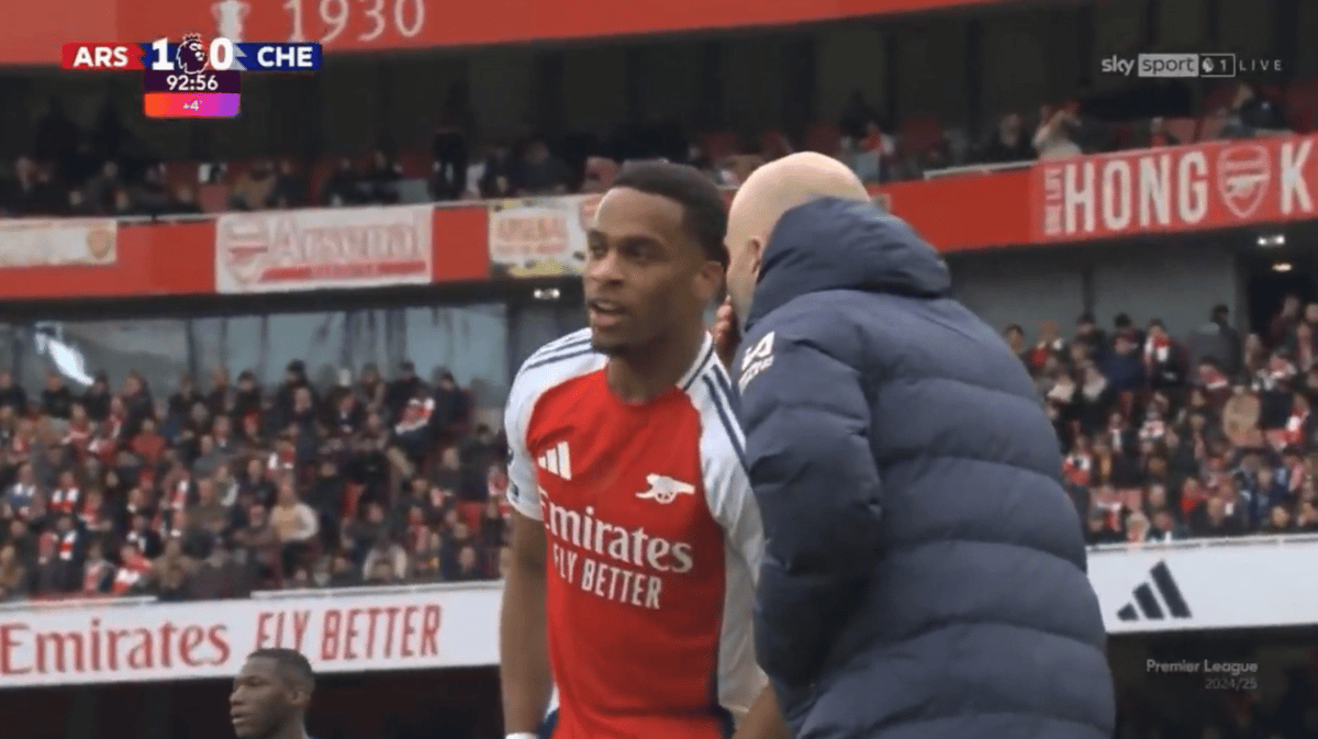 Jurriën Timber in gesprek met Enzo Maresca