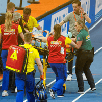 Maureen Koster is afgevoerd naar het ziekenhuis
