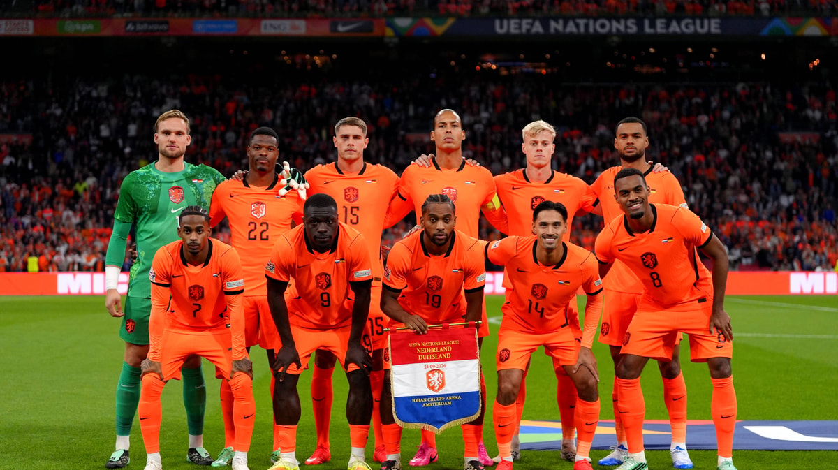 Opstelling Nederland - Duitsland