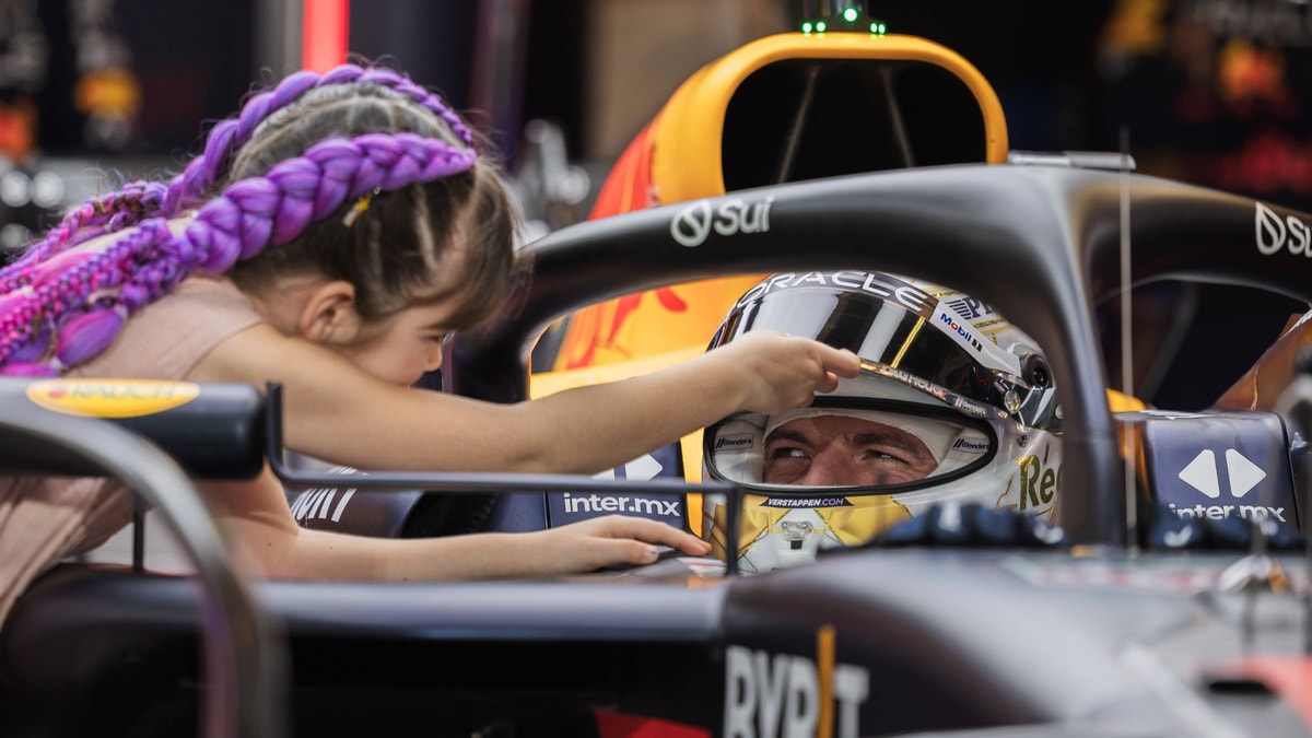 Max Verstappen samen met bonusdochter Penelope