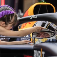 Max Verstappen samen met bonusdochter Penelope