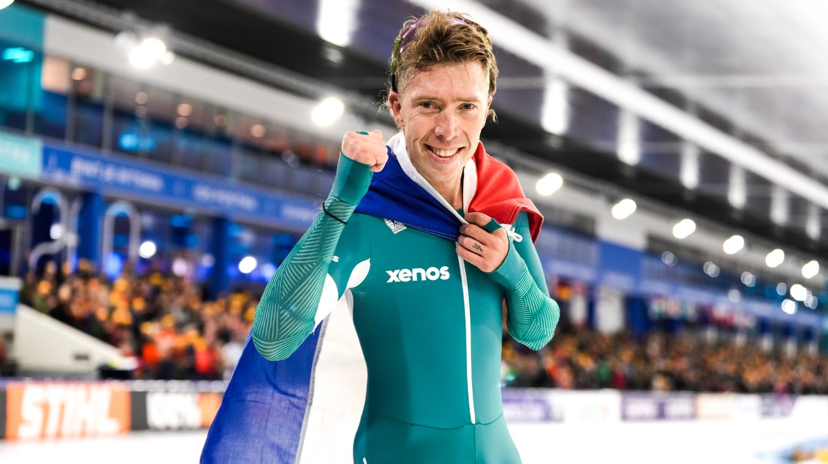 Jorrit Bergsma wint 10.000 meter op NK