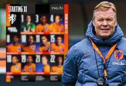Ronald Koeman, bondscoach van het Nederlands elftal