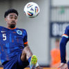 Ian Maatsen in actie voor Jong Oranje