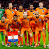 Het Nederlands elftal voorafgaand aan de Nations League-wedstrijd tegen Hongarije
