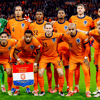 Het Nederlands elftal voorafgaand aan de Nations League-wedstrijd tegen Hongarije