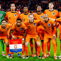 Het Nederlands elftal voorafgaand aan de Nations League-wedstrijd tegen Hongarije