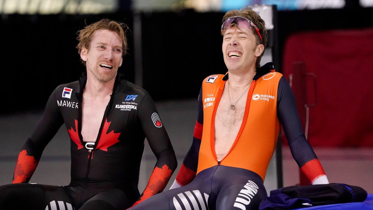 Ted-Jan Bloemen (links) en Jorrit Bergsma