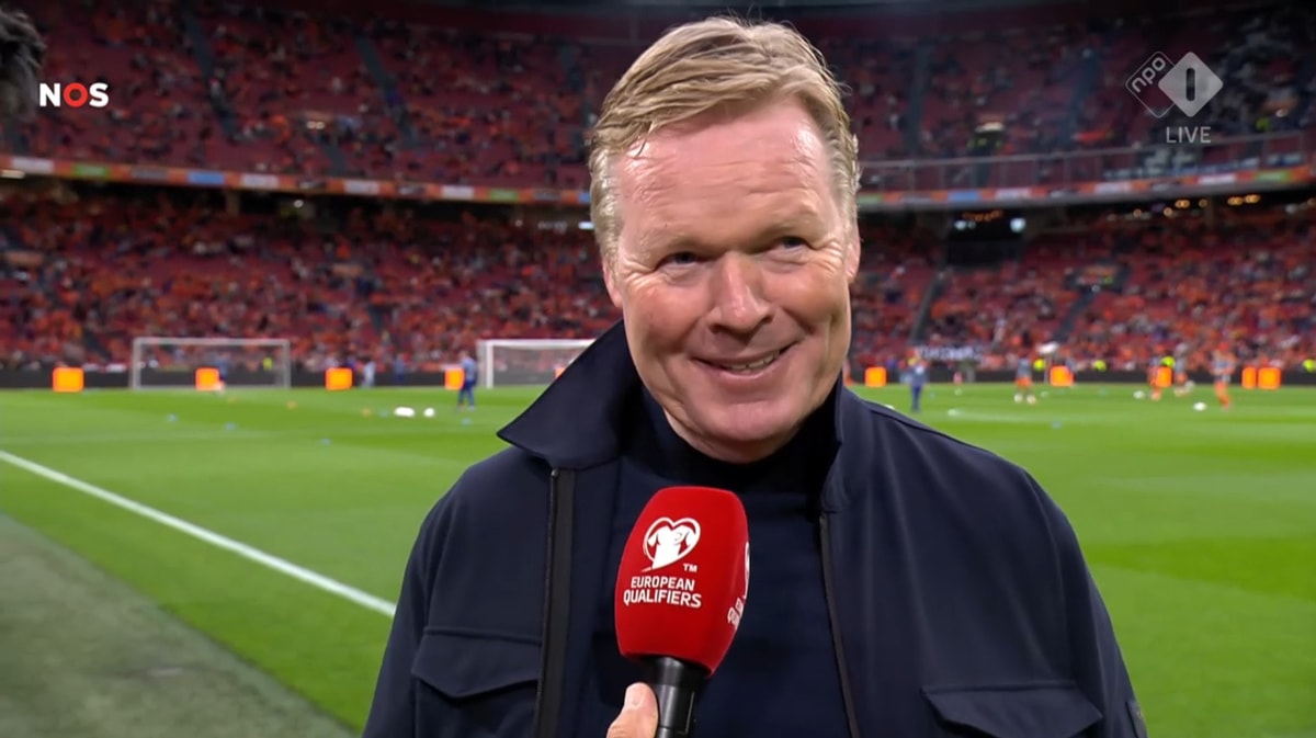 Ronald Koeman, bondscoach van het Nederlands elftal