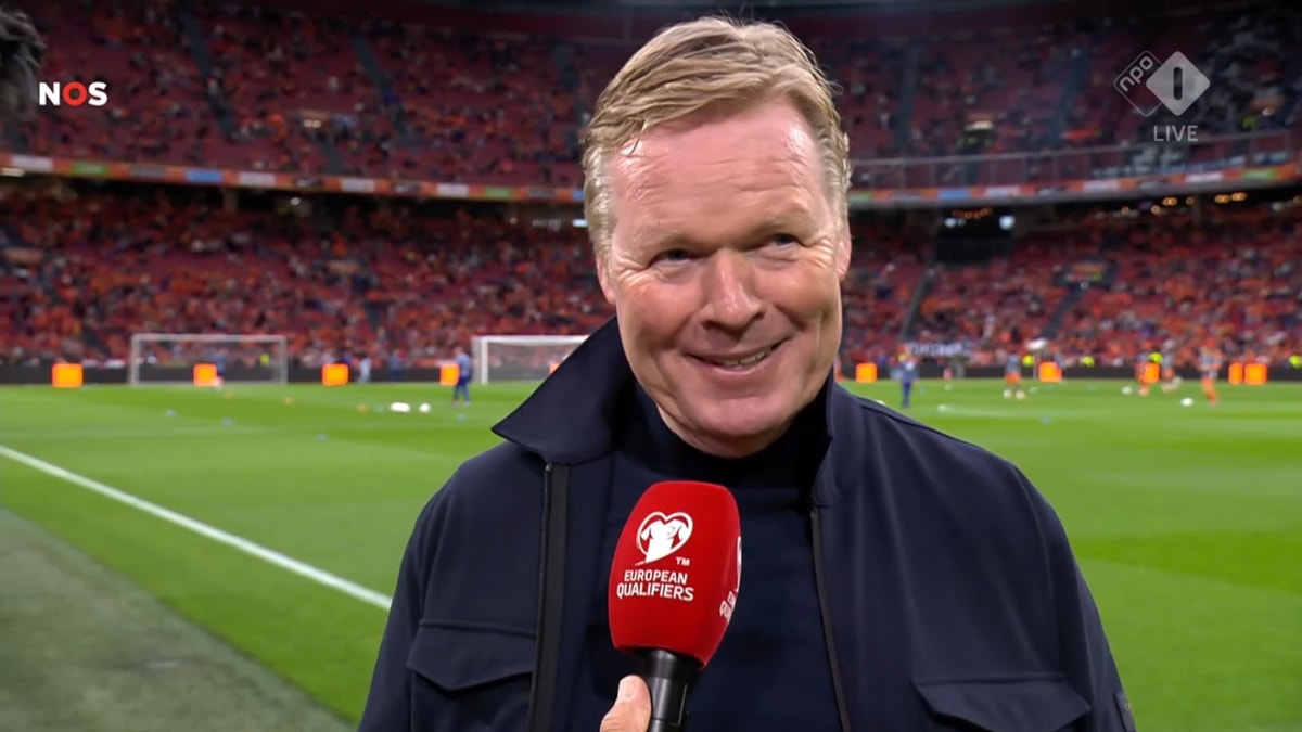 Ronald Koeman, bondscoach van het Nederlands elftal