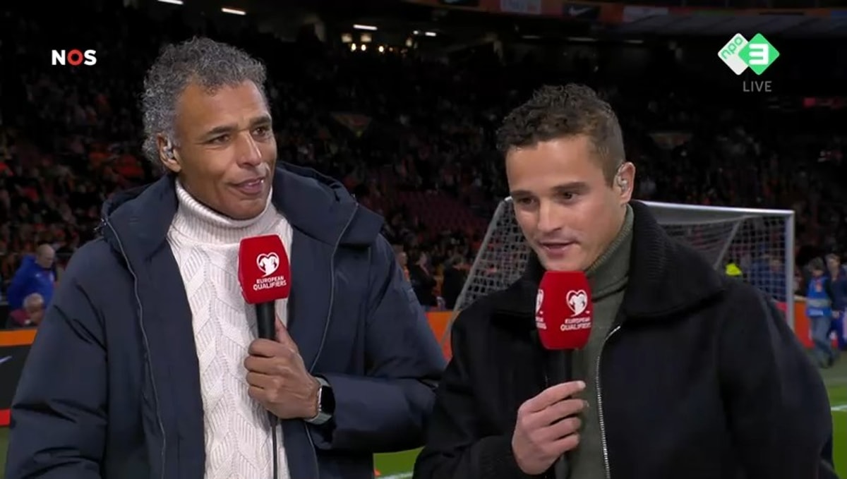 Pierre van Hooijdonk en Ibrahim Afellay, analisten van de NOS