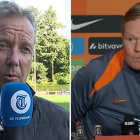 Ronald Koeman gaat niet in op de vraag van Valentijn Driessen