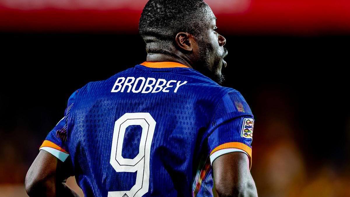 Brian Brobbey bij het Nederlands elftal