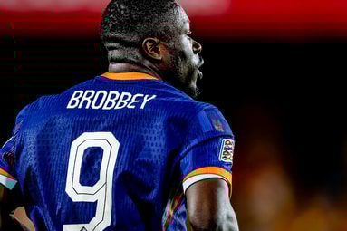 Brian Brobbey bij het Nederlands elftal