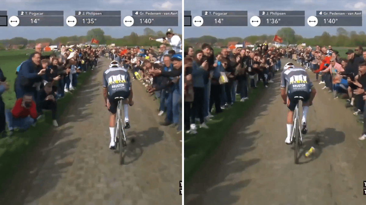 Toeschouwer smijt bidon in gezicht Mathieu van der Poel