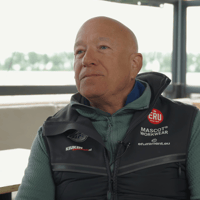 Tim Coronel voor de camera van GPFans
