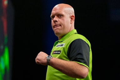 Michael van Gerwen in actie