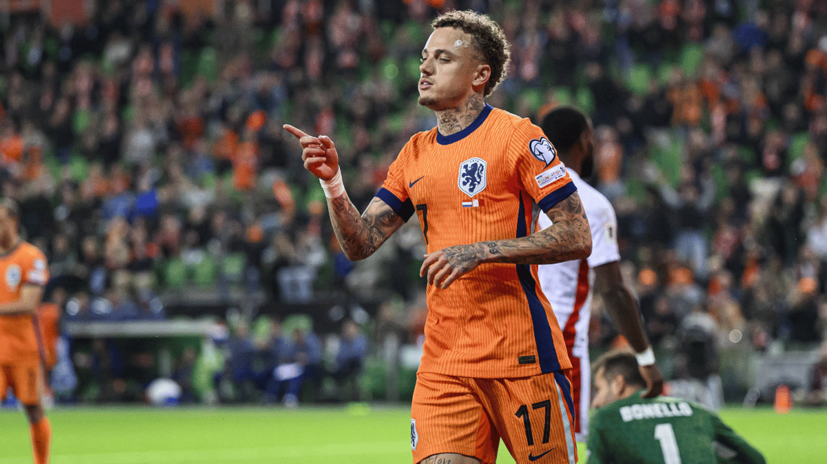 Noa Lang bij het Nederlands elftal