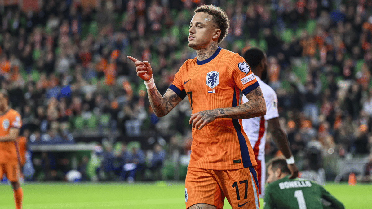 Noa Lang bij het Nederlands elftal