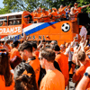 Oranjefans, Oranje, Nederlands elftal, Nederland - Roemenië