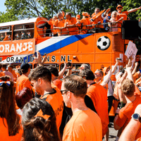 Oranjefans, Oranje, Nederlands elftal, Nederland - Roemenië