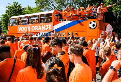 Oranjefans, Oranje, Nederlands elftal, Nederland - Roemenië