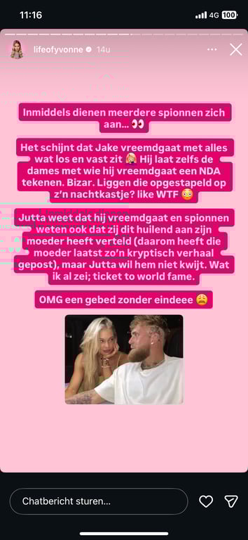 Geruchten over relatiebreuk Jutta Leerdam