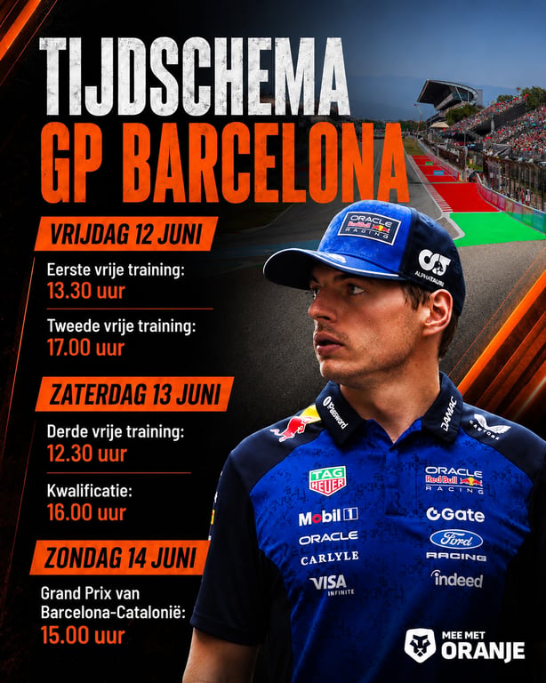 Tijdschema voor de Grand Prix van Barcelona-Catalonië