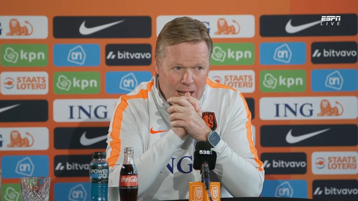 Ronald Koeman, bondscoach van het Nederlands elftal