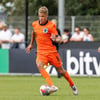 Sean Steur in actie als jeugdinternational van Oranje